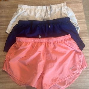 Nike Dri-fit running shorts size medium- 3 Pack!